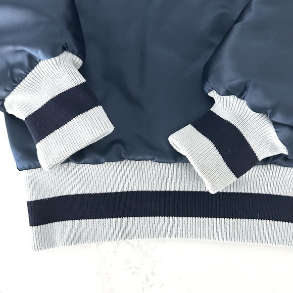 VINTAGE DeLONG SATIN FOX VARSITY JACKET - XS - Picture 4 of 10